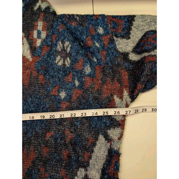 VTG Cervelle Cardigan Sweater Men's XL Thick Wool Blend Long Aztec Southwestern - Picture 6 of 13